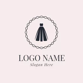 Event Logo Beautiful Black Dress logo design