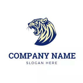 Animal & Pet Logo Bellow Tiger Head logo design