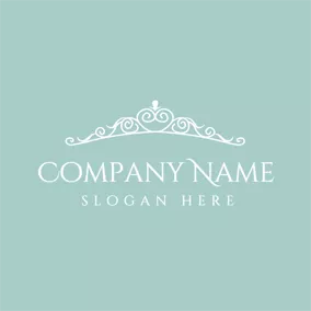 Event Logo Blue and White Diamond Crown logo design