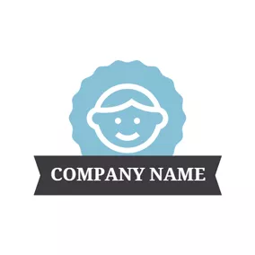 YouTube Channel Logo Blue Little Baby logo design