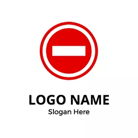 Circle Logo Circle Annulus Rectangle Stop logo design