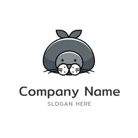 Seal Logo Cute Sea Seal Icon logo design