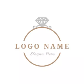 Event Logo Golden and Silver Ring logo design