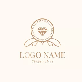 Event Logo Golden Diamond Mirror logo design