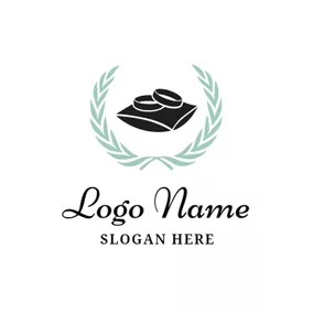 Event Logo Simple Black Wedding Ring logo design