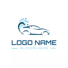 Car & Auto Logo Water Vacuole and Car logo design