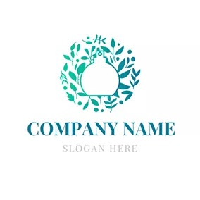 Fashion & Beauty Logo White and Green Perfume logo design