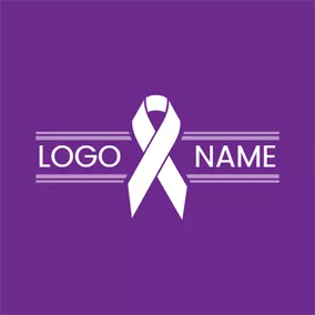 Healthcare Logo White Ribbon and Charity logo design