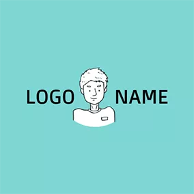 Name Logo White Sunny Boy Icon logo design