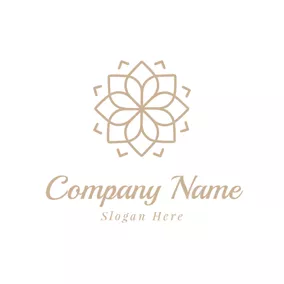 Luxury Logo Yellow Flower and Jewelry logo design